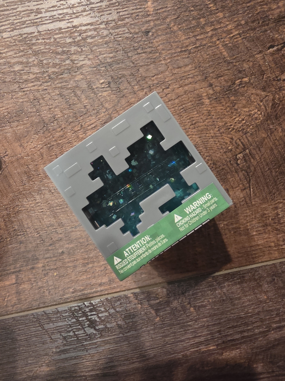Minecraft Creeper Nice Cube Style Squishy Sensory Fidget Teal Jelly Cube Toy